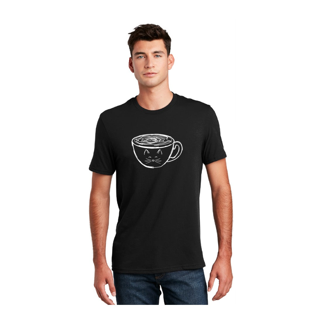 Rose Cat Coffee Cup T-Shirts